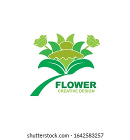 Beauty Flower Logo Design Vector
