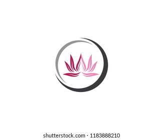 Beauty flower logo icon