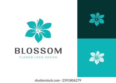 Beauty flower logo icon design. modern logos for natural cosmetics, spa, wellness center, Paradise Beauty Spa vector logo template