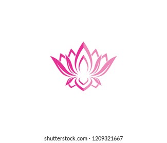 Beauty flower logo illustration