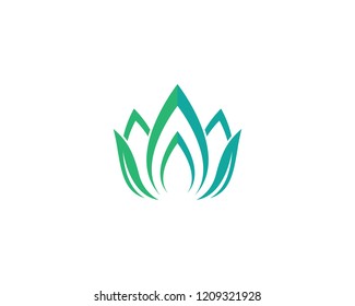 Beauty flower logo illustration