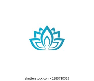 Beauty flower logo illustration