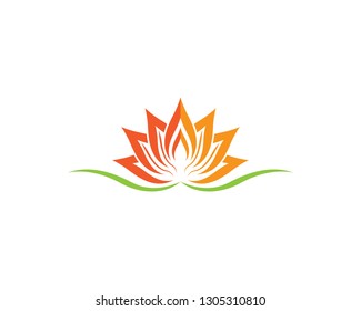 Beauty flower logo illustration