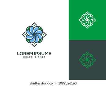 beauty flower logo template vector illustration