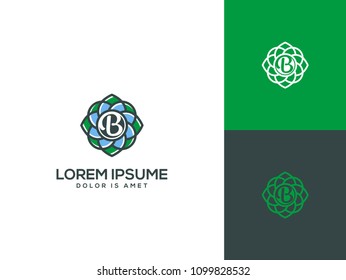beauty flower logo template vector illustration