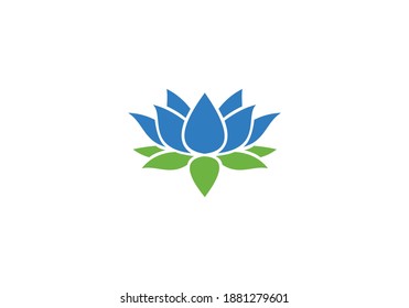 beauty flower logo vector design