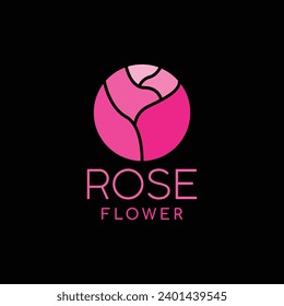 Beauty Flower Logo Vector Design illustration Emblem