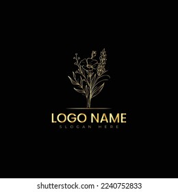 Beauty Flower logo vector illustration design