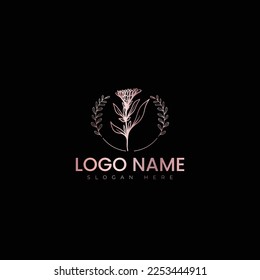 Beauty Flower logo vector illustration design