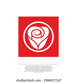 Beauty flower logo vector and symbol for your background illustration