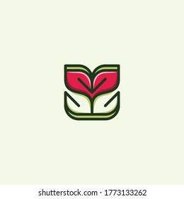 Beauty Flower Nature Pattern Creative Minimalist Logo