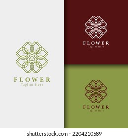 Flor de belleza, plantilla de logotipo de spa diseño de bienestar para el vector de negocio del bienestar de la salud