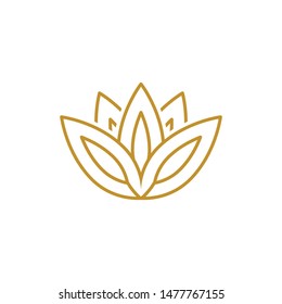 Beauty flower vector icon design template