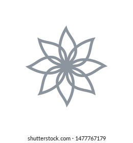 Beauty flower vector icon design template