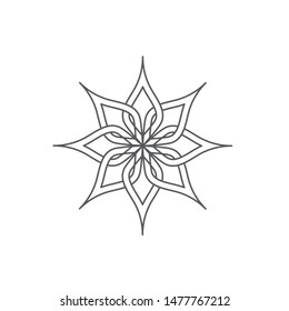 Beauty flower vector icon design template
