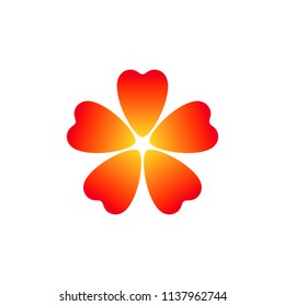 beauty flower vector icon illustration