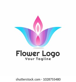 Beauty flowers logo Template Vector