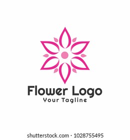 Beauty Flowers Logo Template Vector