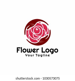 Beauty flowers logo Template Vector