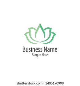 Beauty flowers logo template vector icon