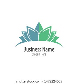Beauty flowers logo template vector icon