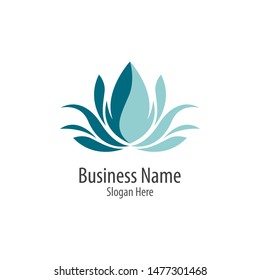Beauty flowers logo template vector icon