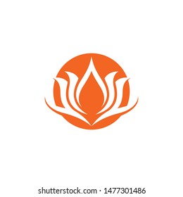 Beauty flowers logo template vector icon