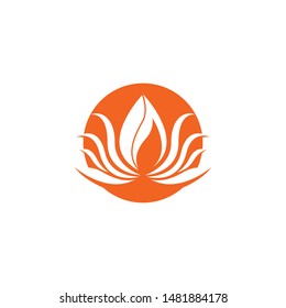 Beauty flowers logo template vector icon