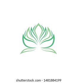 Beauty flowers logo template vector icon