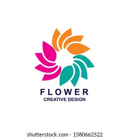 Beauty flowers logo Template Vector
