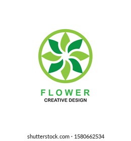 Beauty flowers logo Template Vector
