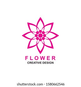 Beauty flowers logo Template Vector

