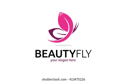 Beauty Fly Logo Stock Vector (Royalty Free) 413475226