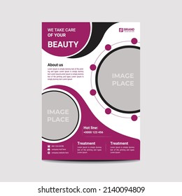 Beauty Flyer Design Template with modern look