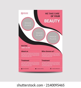 Beauty Flyer Design Template with modern look