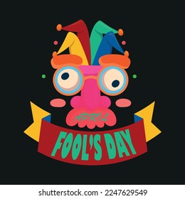 Beauty Fool Day, April Fools t-shirt design ,poster, print, postcard and other uses