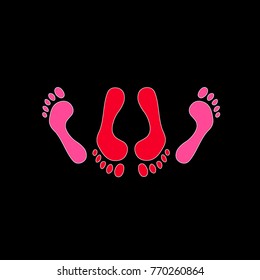 beauty of footprints,eps 10