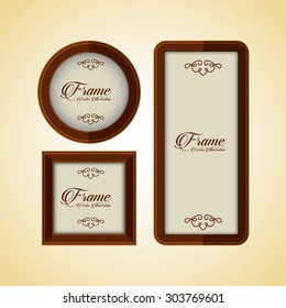 beauty frame design, vector illustration eps10 graphic 