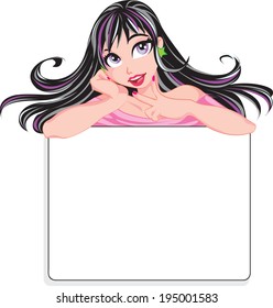 beauty girl banner