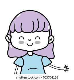 beauty girl with clothes and hairstyle design