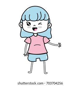 beauty girl with clothes and hairstyle design