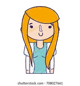 beauty girl with clothes and hairstyle design