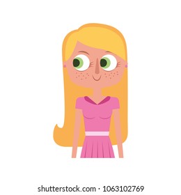 beauty girl cute character