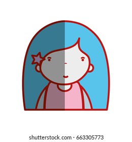 beauty girl with hairstyle to kawaii avatar