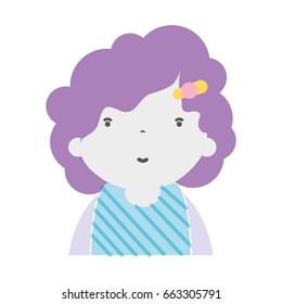 beauty girl with hairstyle to kawaii avatar