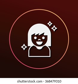 beauty girl icon