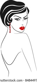 Beauty girl icon