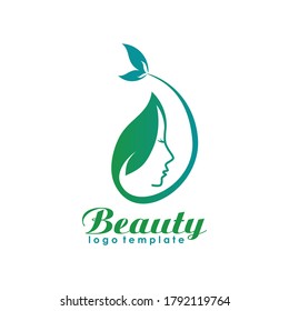Beauty girl logotype. Elegant logos for businesses related to women's beauty, models and hairstyles, such as logos for beauty salons, massage, cosmetics and spa,Beauty logo vector template
