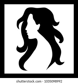 beauty girl silhouette