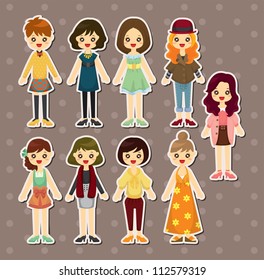 beauty girl stickers